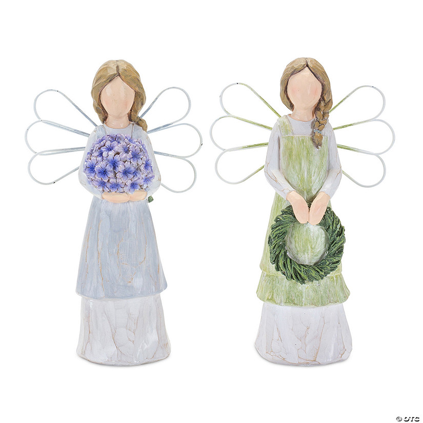 Melrose International Angel (Set Of 2)  7.25In Image