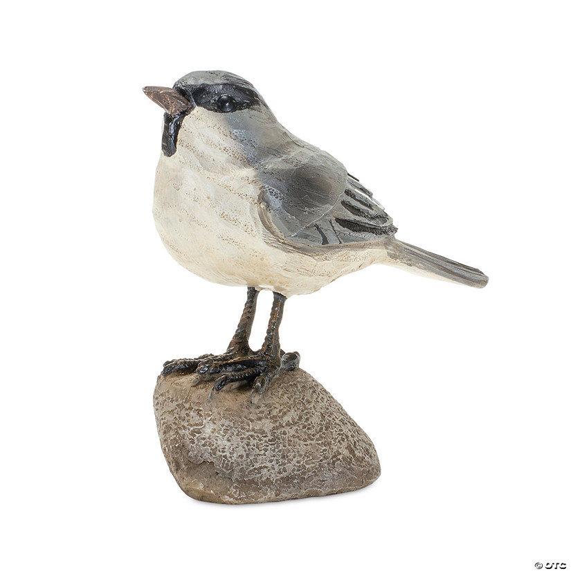 Melrose International Bird On Rock (Set Of 2) 3.75In Image