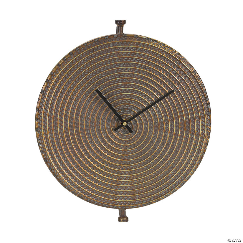 Melrose International Bronze Metal' Wall Clock 16.25In Image