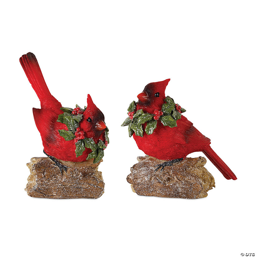 Melrose International Cardinal Figurine, 5 and 7 Inches (Set of 4) Image