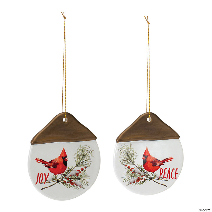 Melrose International Cardinal Ornament (Set Of 12) 4.5In Image