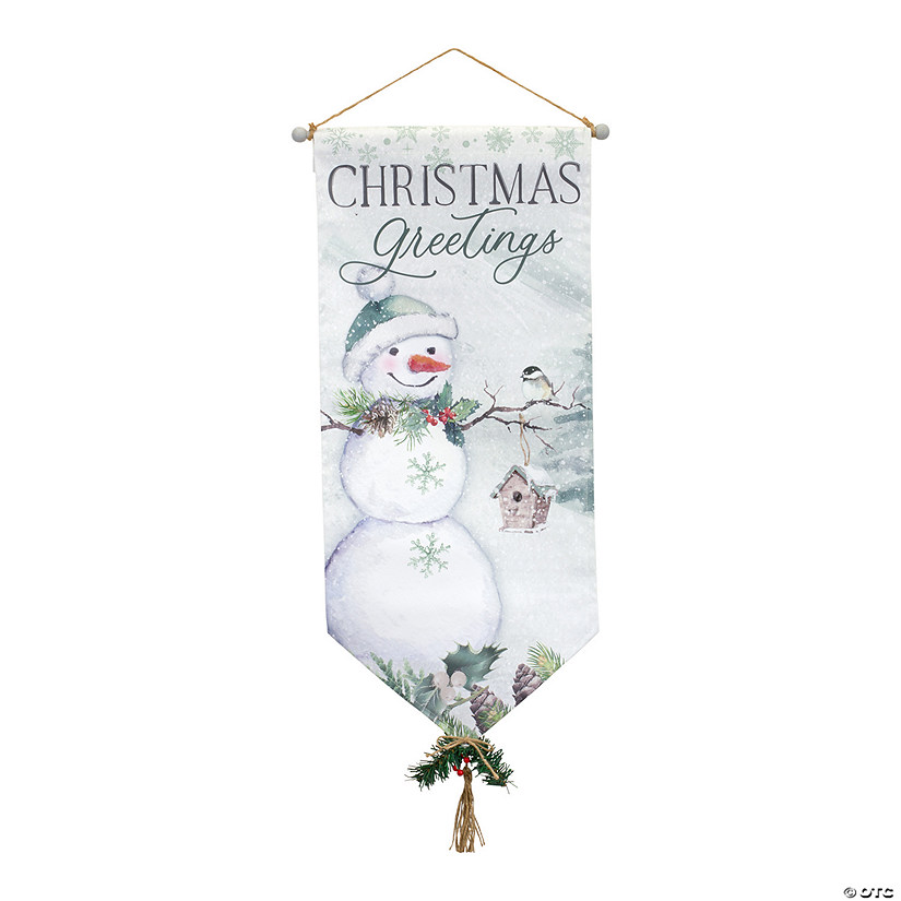 Melrose International Christmas Banner (Set Of 4) 33.5In Image