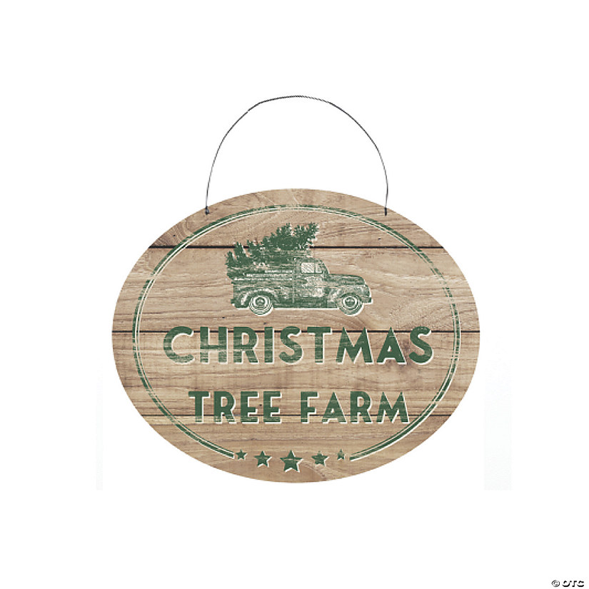 Melrose International Christmas Tree Farm Sign 9.75In Image