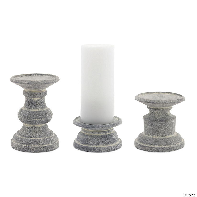 Melrose International Clay Candle Holder (Set of 6) Image