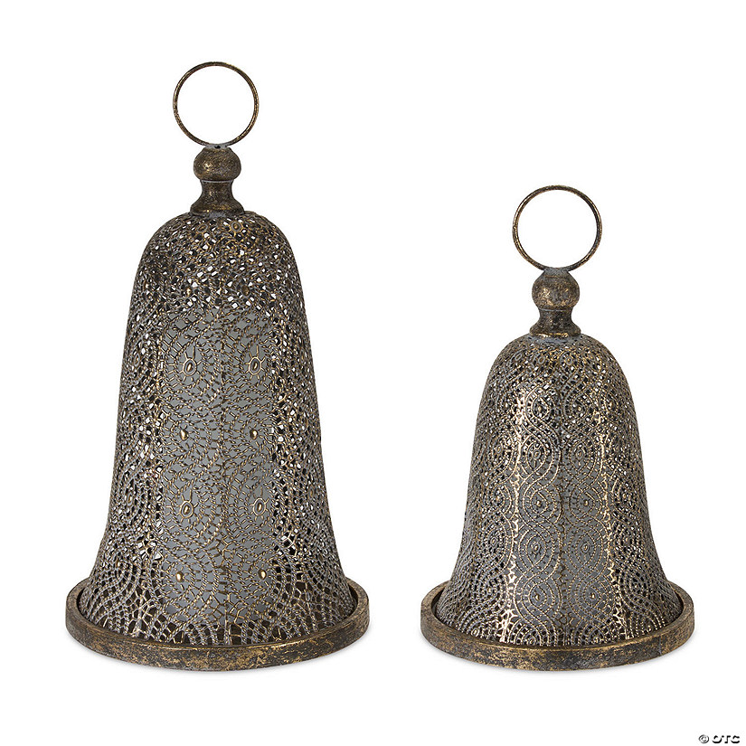 Melrose International Decorative Bell D&#233;cor, 12 Inches (Set of 2) Image