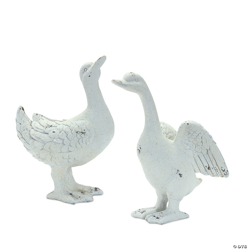 Melrose International Duck Figurine (Set Of 2) 12.25In Image