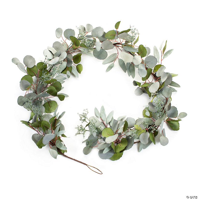 Melrose International Eucalyptus Garland (Set Of 2) 76In Image