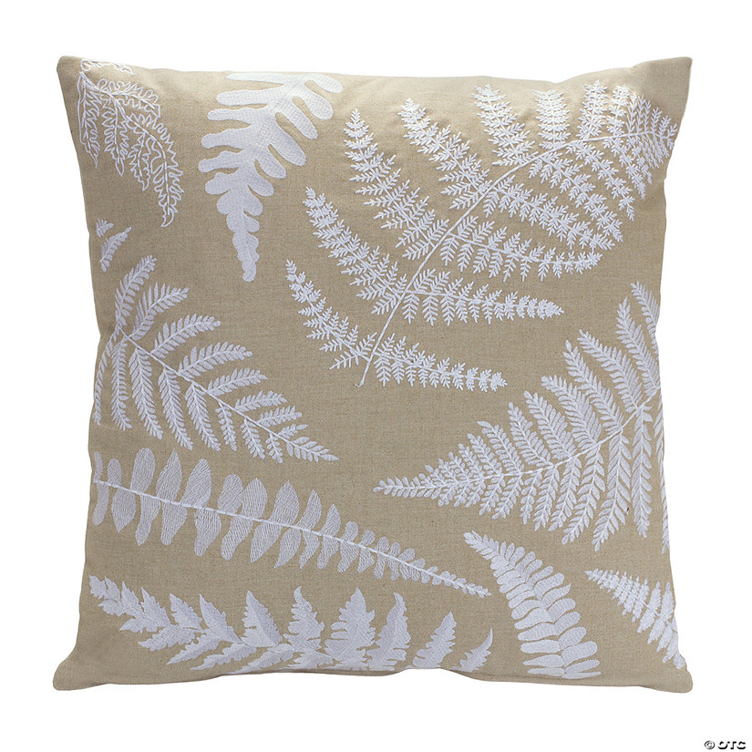 Melrose International Fern Pattern Pillow 18In Image
