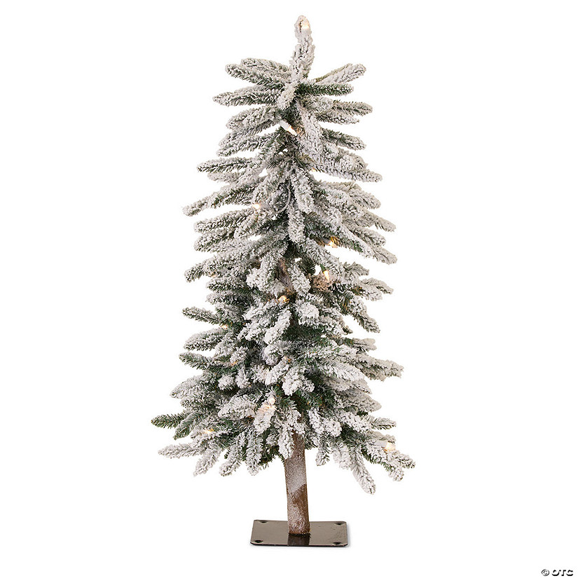 Melrose International Flocked Alpine Tree, 3 Feet Image