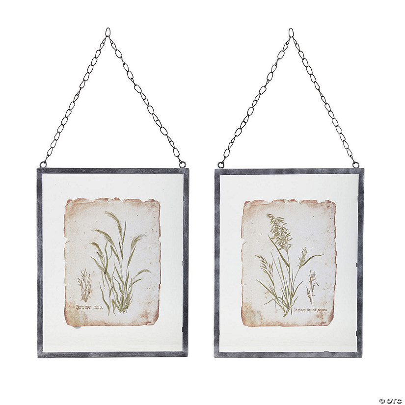 Melrose International Framed Grass Art Prints (Set of 2) Image