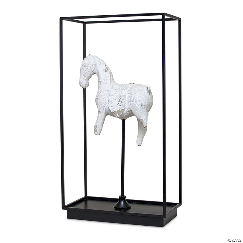 Melrose International Framed Horse Salvage Sculpture Decoration Image