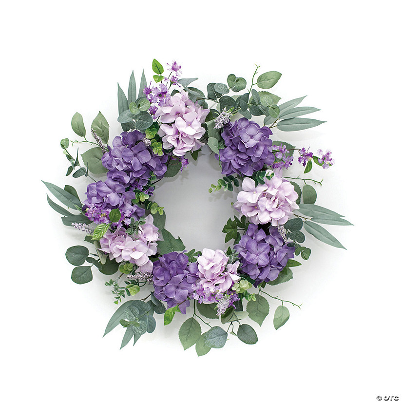 Melrose International Hydrangea Wreath, 24 Inches Image