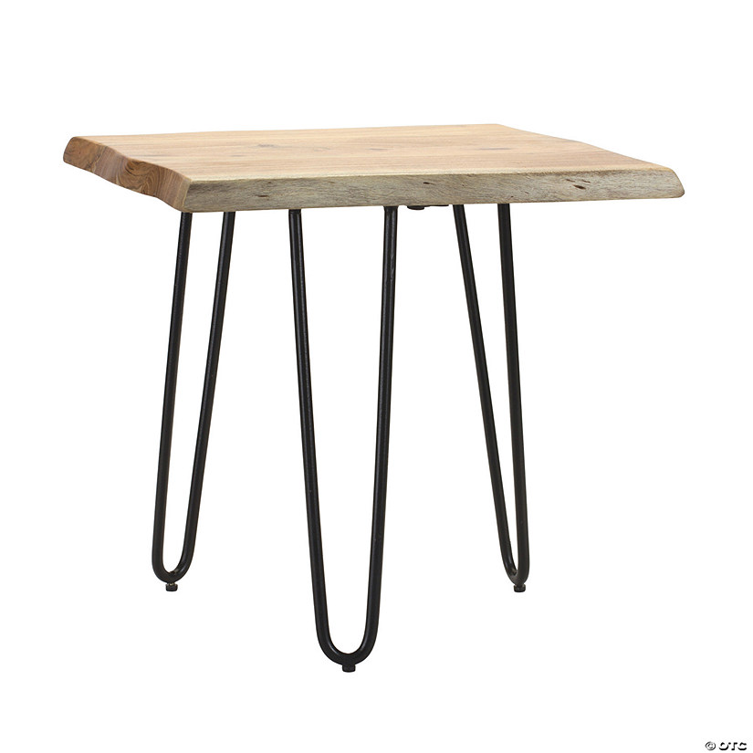 Melrose International Iron And Wood Stool 18In Image