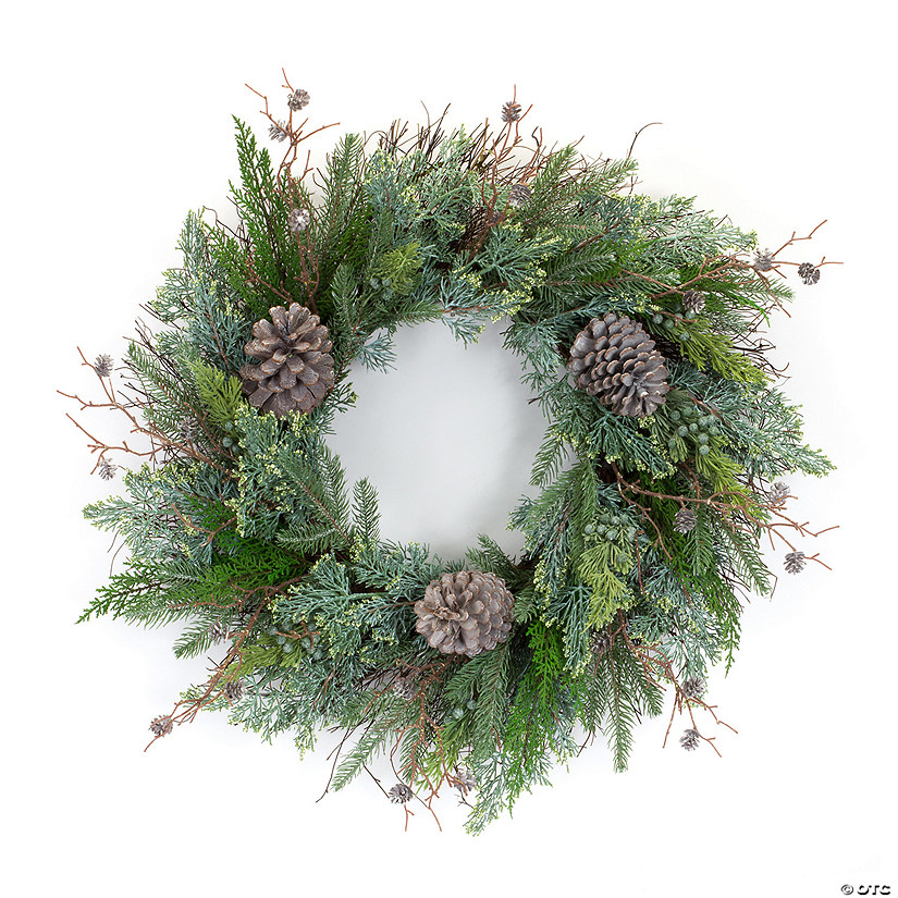 Melrose International Juniper And Pine Wreath 27.75In Image