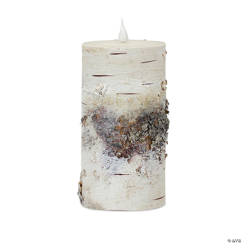 Melrose International LED Birch 7 Inch Candle with Remote Image