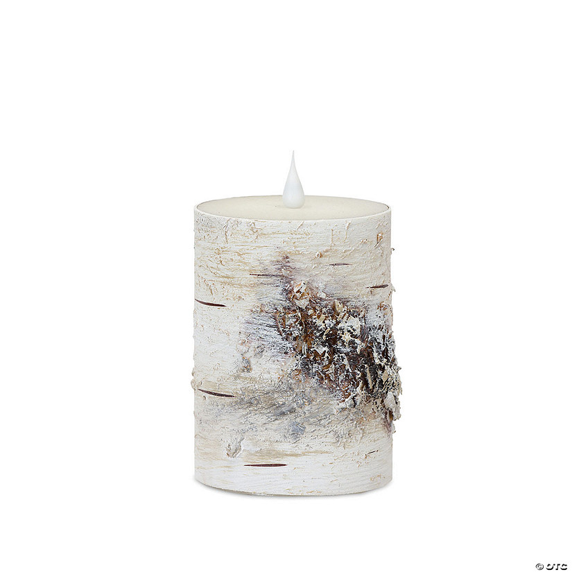 Melrose International LED Birch Candle with Remote Image
