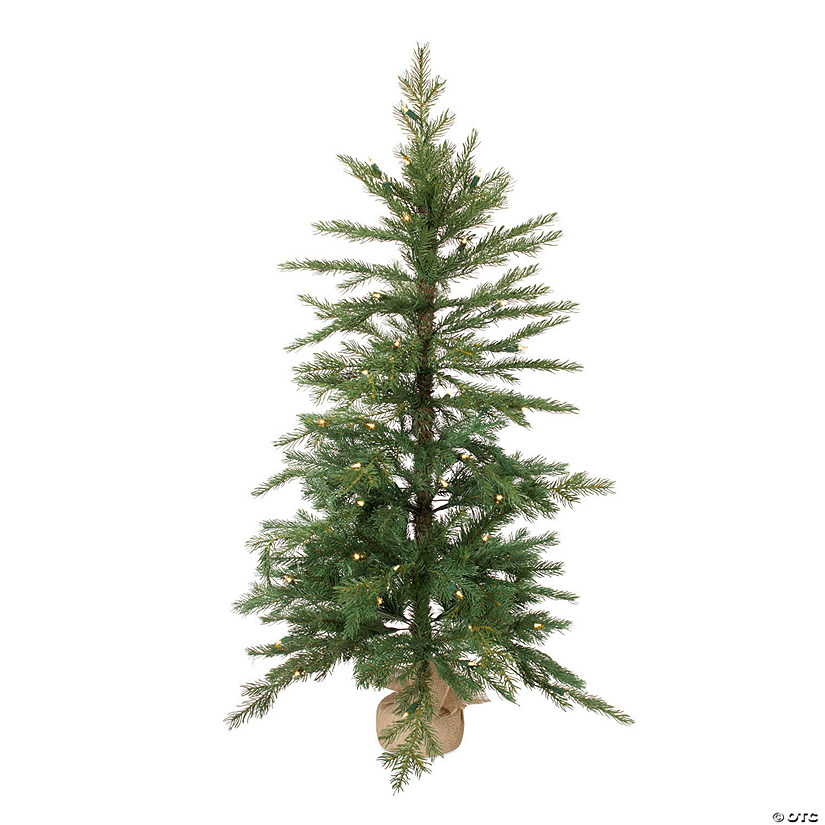 Melrose International LED Pine Tree in Burlap, 4 Feet Image