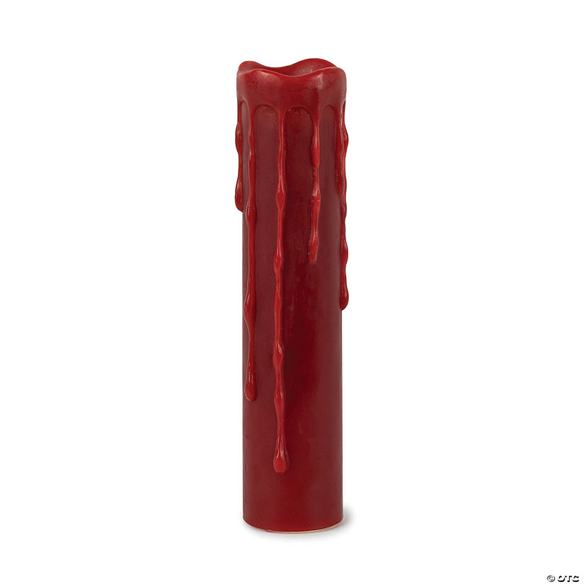 Melrose International LED Red Drip Pillar Candle with Remote and Timer Image