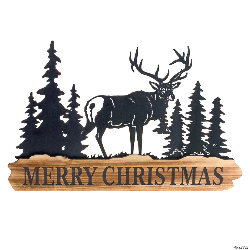 Melrose International Merry Christmas Sign (Set Of 2) 18In Image