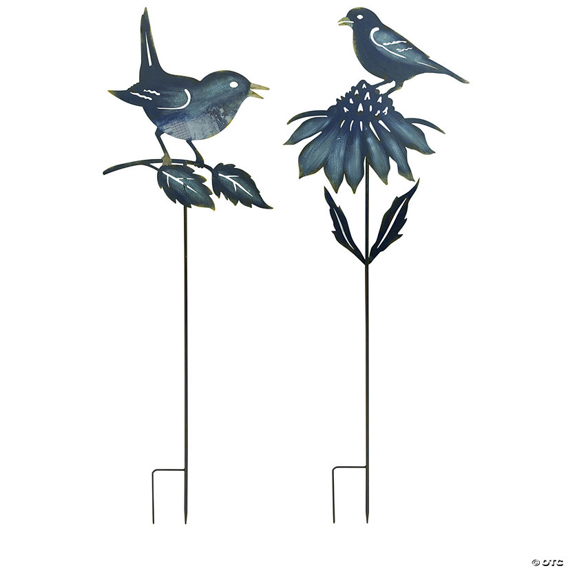 Melrose International Metal Bird Garden Stake (Set of 2) Image