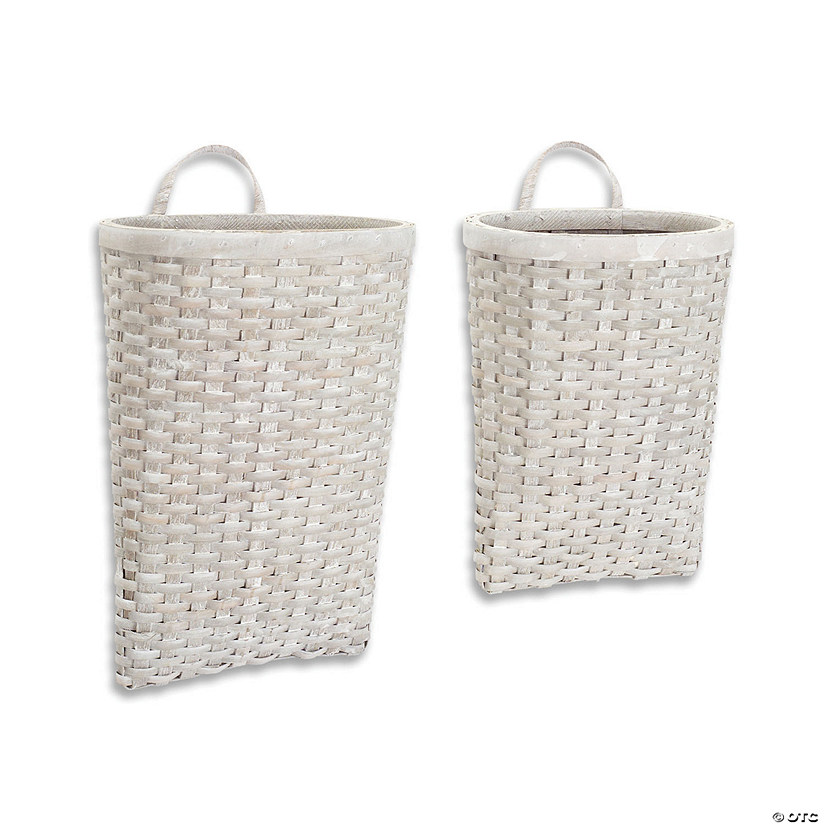 Melrose International Metasequoia Wall Basket, 18 and 21 Inches (Set of 4) Image