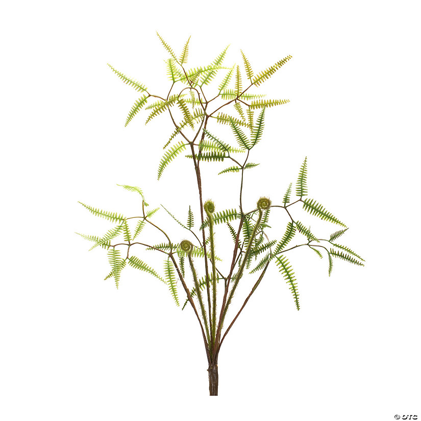 Melrose International Mini Fern Bush (Set Of 6) 19.2In Image