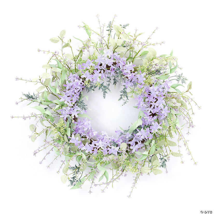 Melrose International Mixed Floral Wreath 24.5In Image