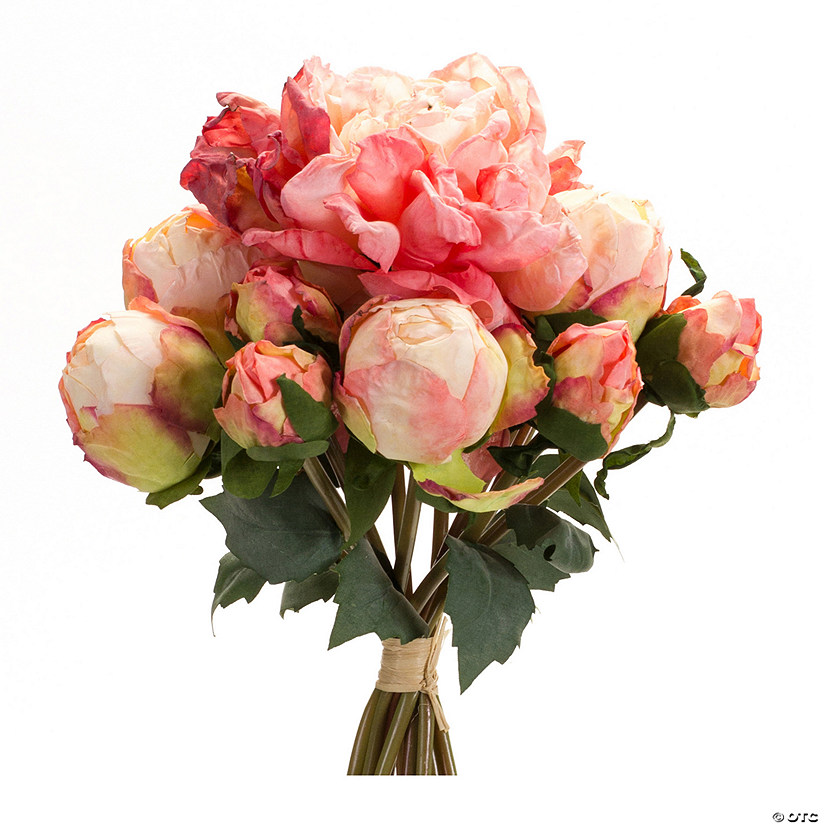 Melrose International Peony Bouquet (Set Of 6) 16In Image