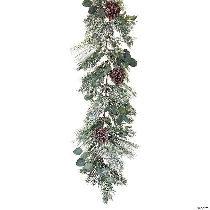 Melrose International Pine and Eucalyptus Garland, 6 Feet (Set of 2) Image