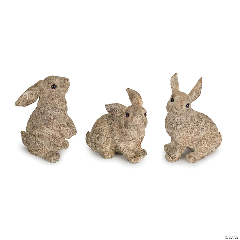 Melrose International Rabbit Figurine (Set of 3) Image