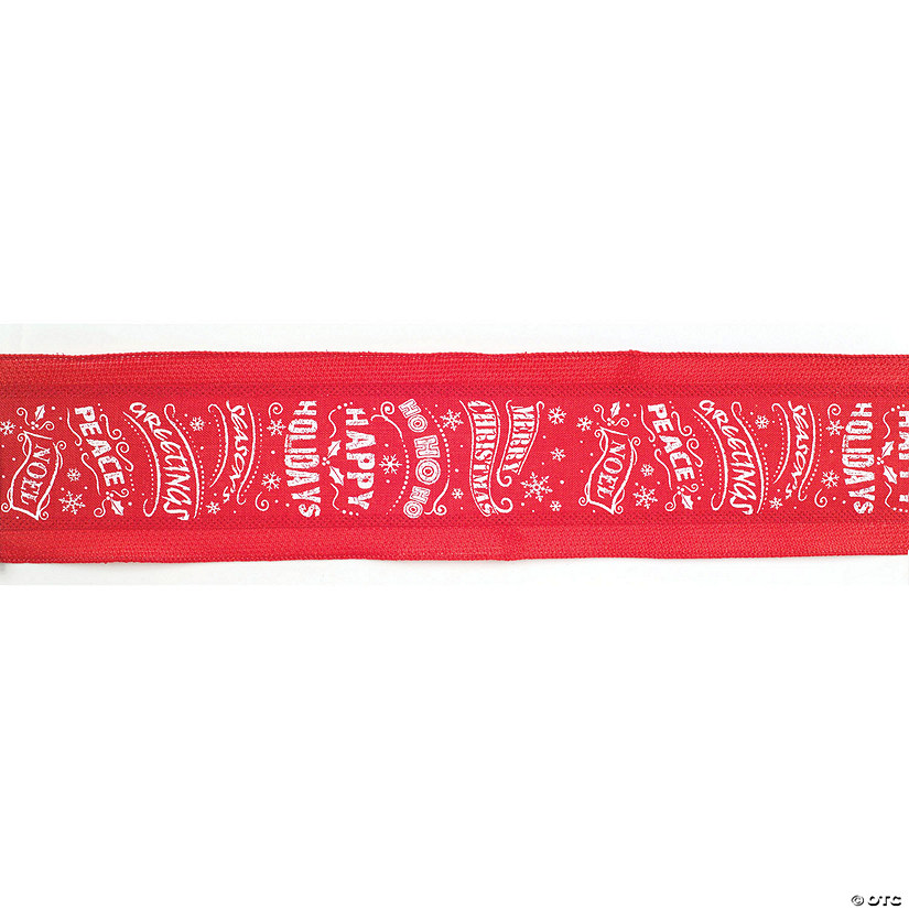 Melrose International Red Holiday Sentiment Wired Ribbon, 10 Yards (3 Rolls) Image