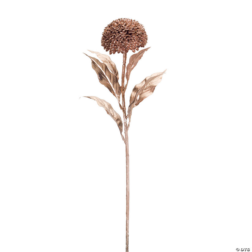 Melrose International Rose Gold Allium Stem, 27 Inches (Set of 12) Image