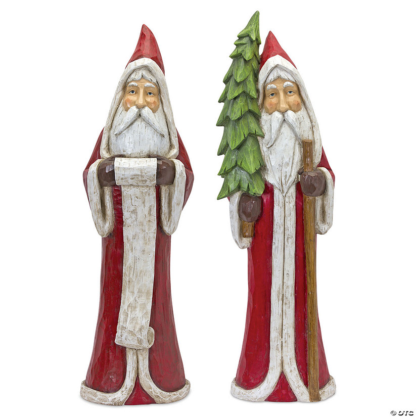 Melrose International Santa Figurine, 37 Inches (Set of 2)