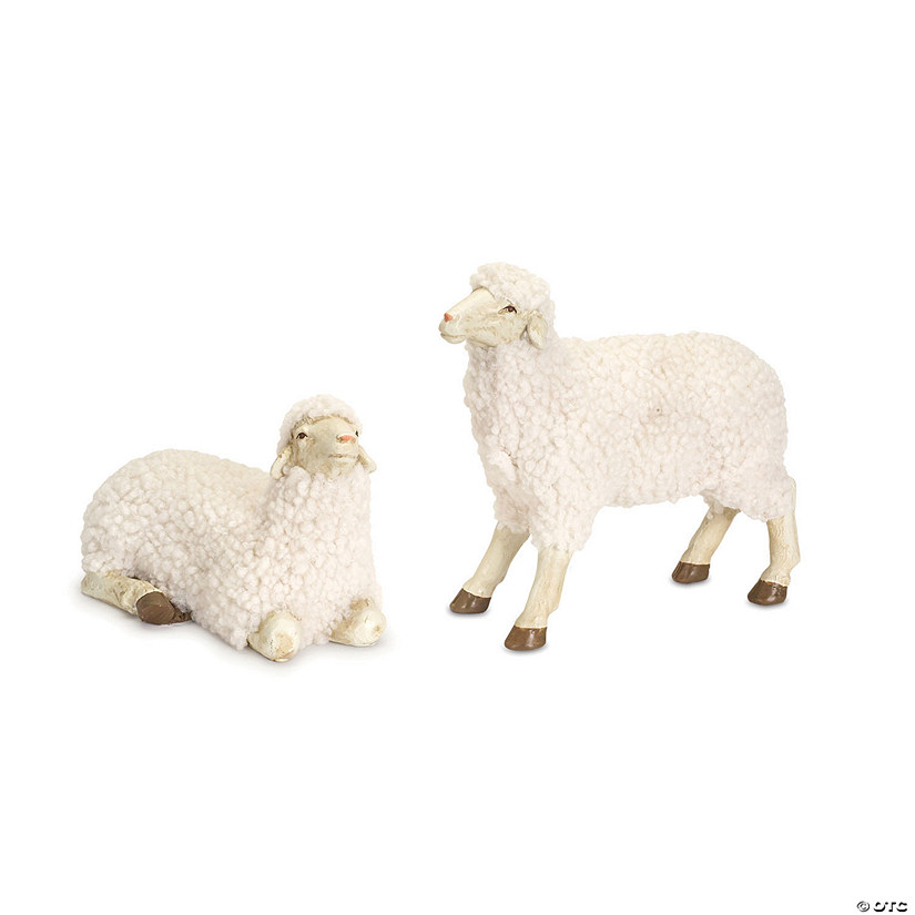 Melrose International Sheep Figurines, 5 and 7 Inches (Set of 4) Image