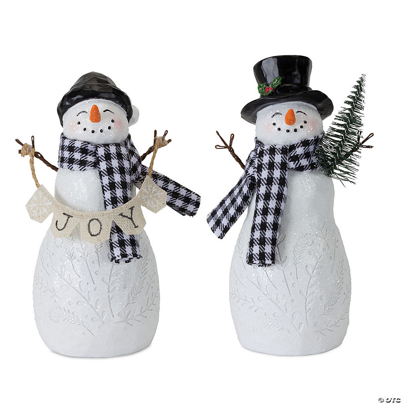 Melrose International Snowman Figurine, 6 Inches (Set of 4) Image