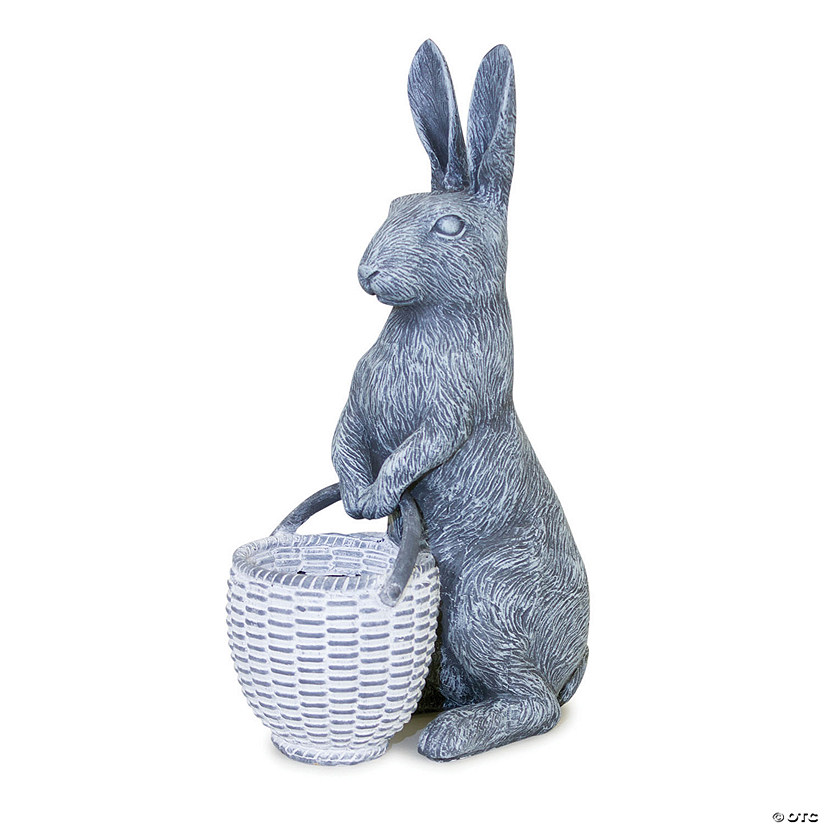 Melrose International Standing Rabbit with Basket Image