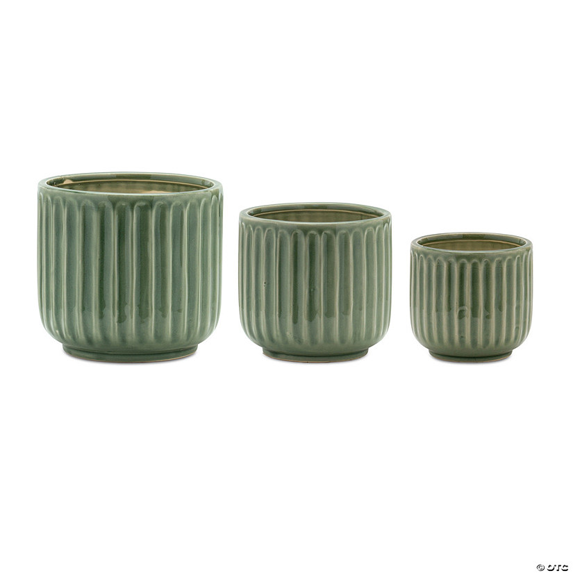 Melrose International Terracotta Pot (Set Of 3) 5In Image