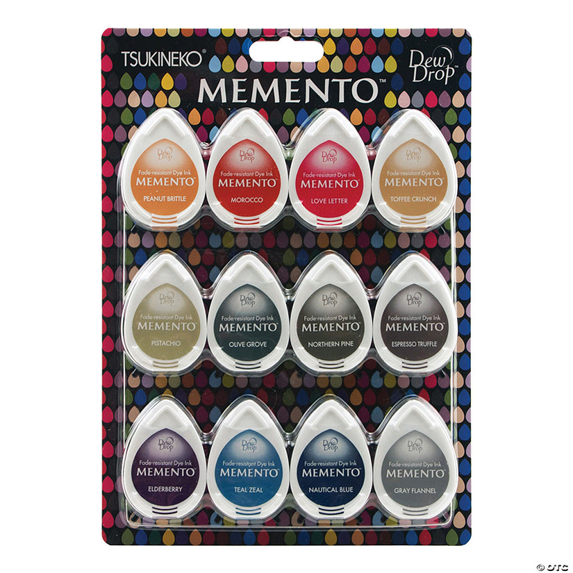 Memento Dew Drop Dye Ink Pads 12/Pkg-Snow Cones Image