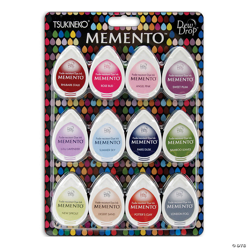 Memento Dew Drop Dye Ink Pads 12/Pkg-Sorbet Scoops Image