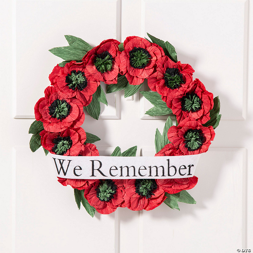 Memorial Day Poppy Wreath Image