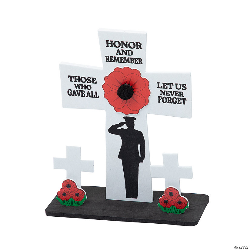 Memorial Day Stand-Up Cross Craft Kit - Makes 12 Image
