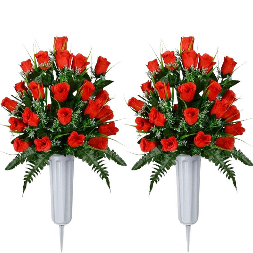 Memorial Floral Bouquets with Vase Image
