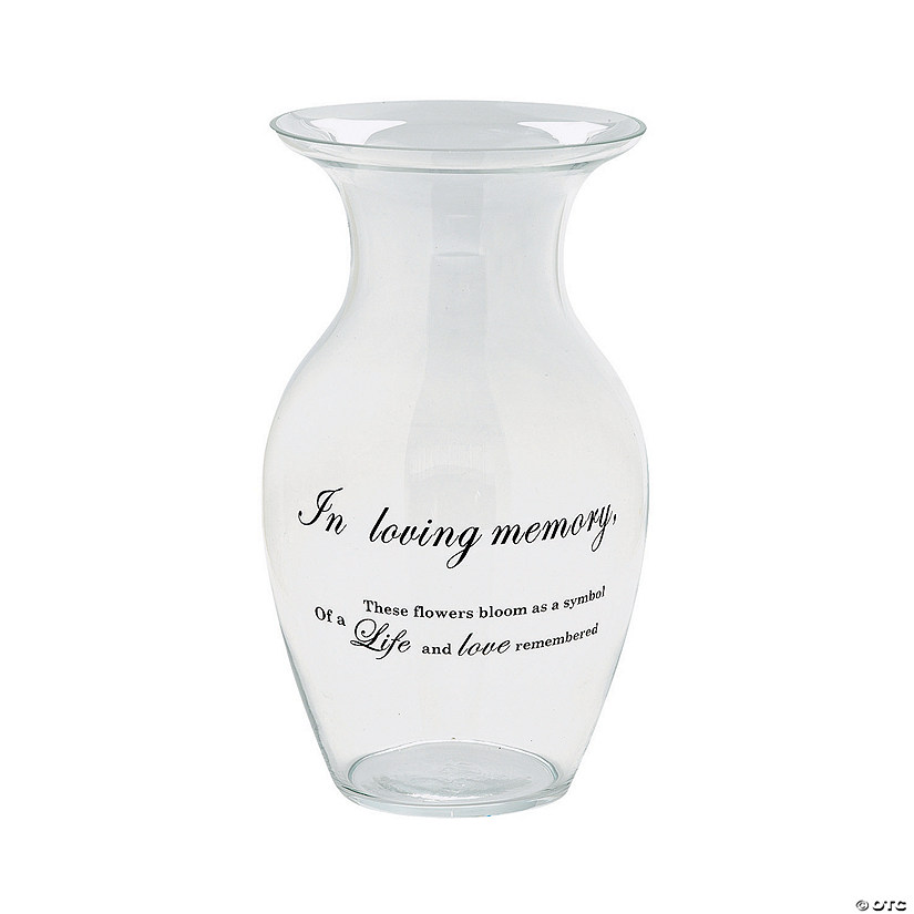 Memorial Glass Vase - Less Than Perfect Image