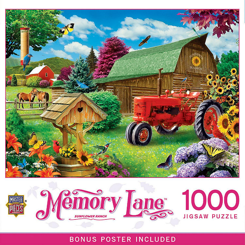 Memory Lane - Sunflower Ranch 1000 Piece Jigsaw Puzzle Image