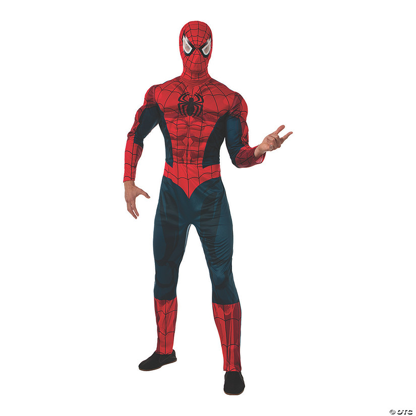 Men&#8217;s Deluxe Muscle Chest Spider-Man&#8482; Costume - Extra Large Image