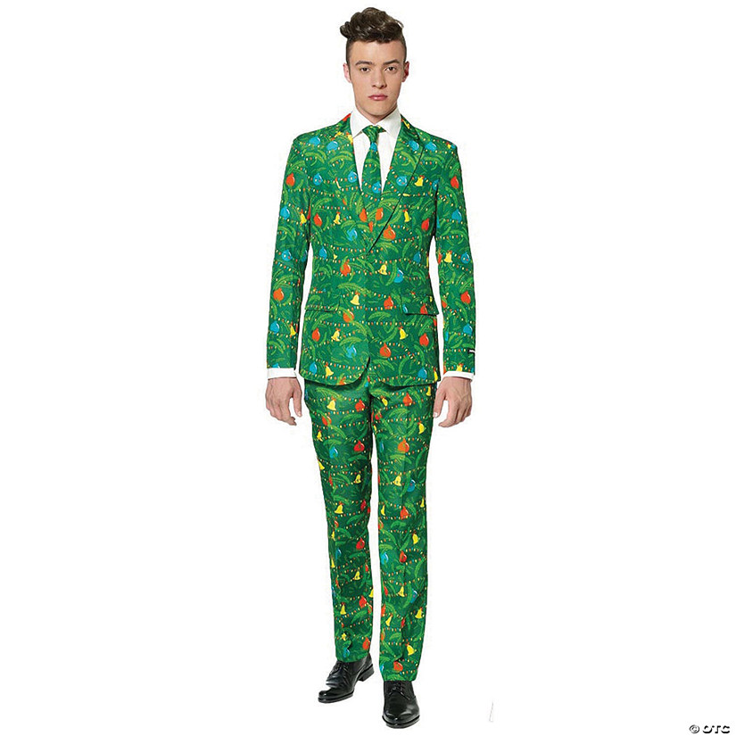 Men&amp;#8217;s Green Christmas Tree Suit Image