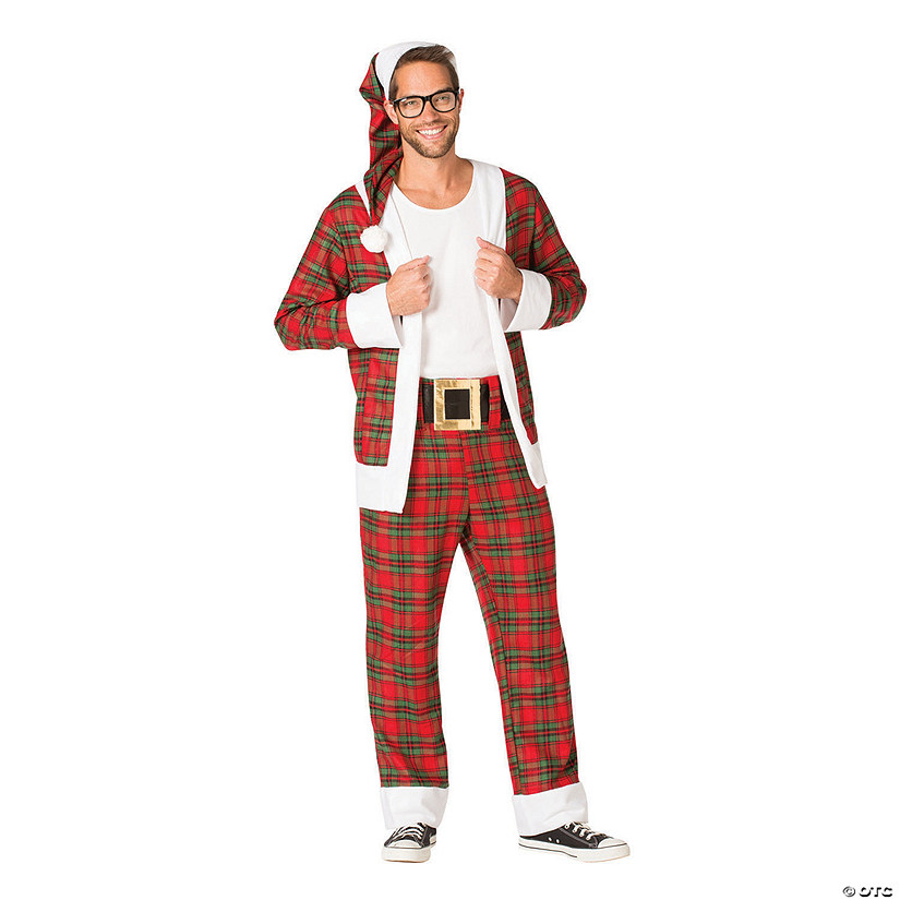 Men&amp;#8217;s Hipster Mr. Claus Costume - Medium Image