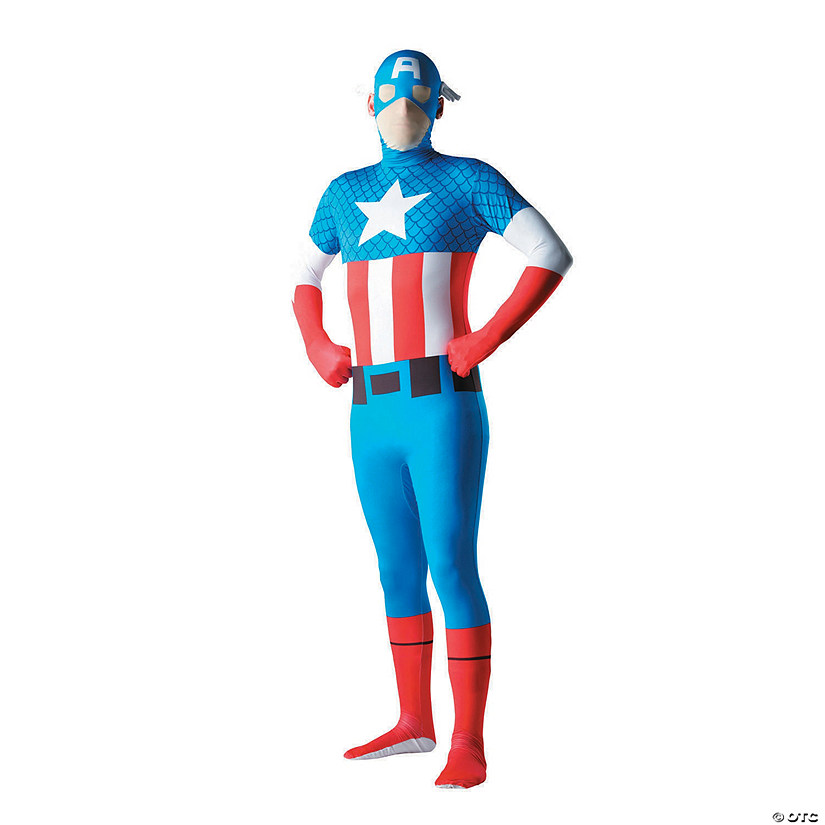 Men&#8217;s Second Skin Captain America Costume Image