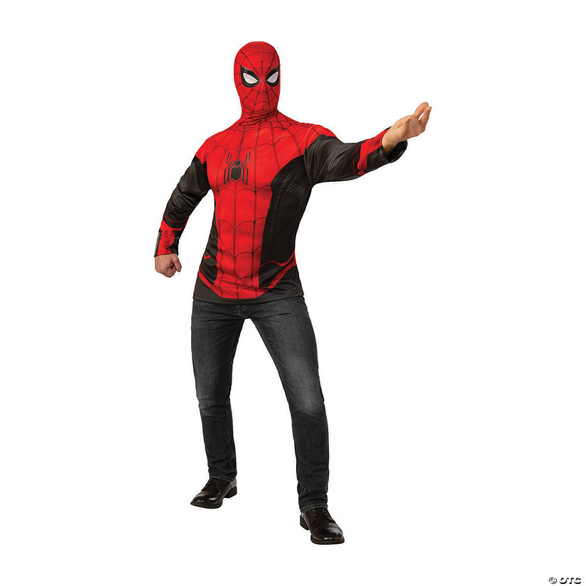 Men S Spider Man Far From Home Red Black Costume Top Oriental Trading