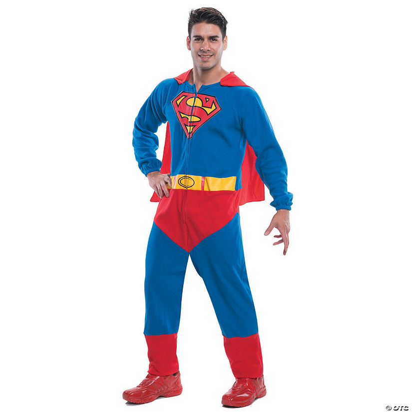 Men&#8217;s Superman Costume Onesie - XL Image